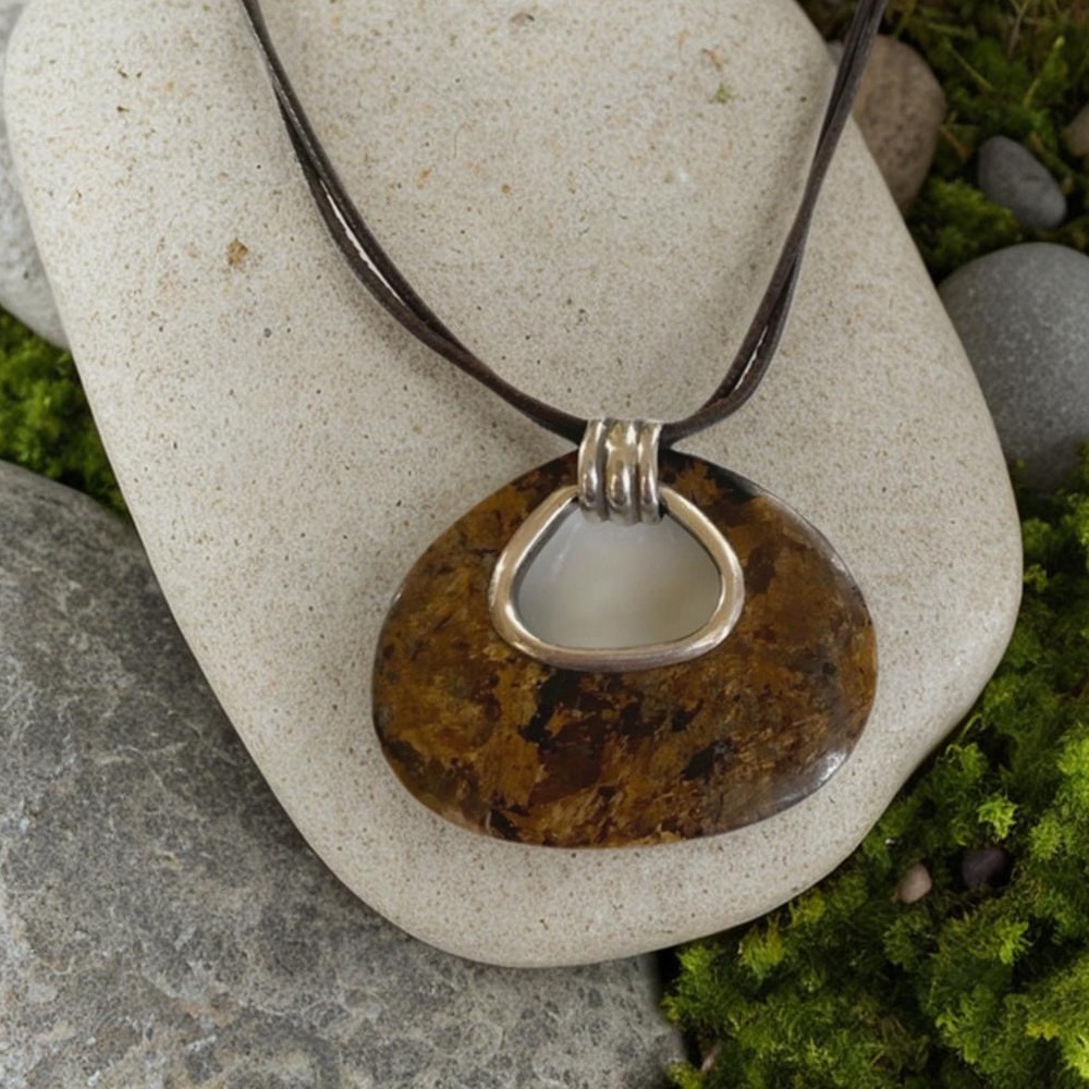 Silpada Bronze Age Necklace Leather Cord  N2014 - Picture 8 of 8